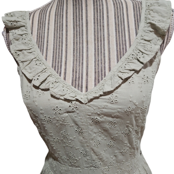 GUESS LOS ANGELES AUTHENTIC DENIM SHARON EYALET MINI DRESS SIZE S - Picture 4 of 16